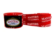 Pozostałe akcesoria do sportów walki - Masters FIGHT EQUIPMENT Taśmy bokserskie bawełniane, BB1-3N1, czerwony - miniaturka - grafika 1