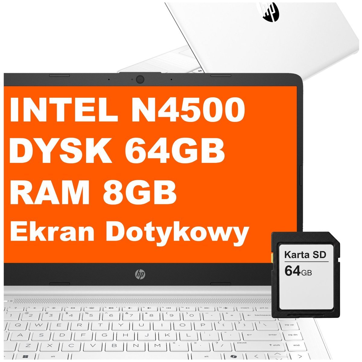 HP 14-dq3220nr / B89MTUA / Intel N4500 / 8GB / 128GB / Intel UHD / 14