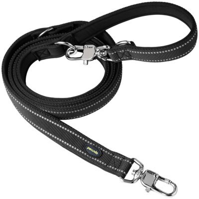 Smycz PELUVIO Amigo M (220 x 2 cm) Czarny