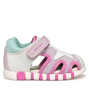 Sandały Geox B Sandal Iupidoo B5517C 0BC14 C0563 Biały - Buty dla dziewczynek - miniaturka - grafika 1