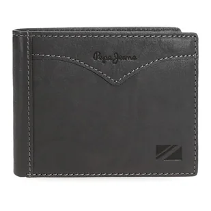Pepe Jeans Kurtka Portfel z uchwytem na karty Szary 11x8,5x1 cm Skóra by Joumma Bags, Szary, Talla única, Portfel na karty - Portfele - miniaturka - grafika 1