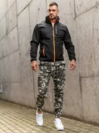 Kurtki męskie - Czarna przejściowa kurtka męska softshell Denley KS2185A - miniaturka - grafika 1