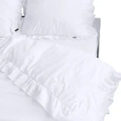 Pościel - Poszewka Pościel Na Kołdrę Z Falbanką Biała 180X200 Cm - miniaturka - grafika 1