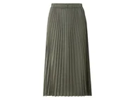 Spódnice - esmara® Spódnica midi damska o wyglądzie satyny (Oliwkowy, 38) - miniaturka - grafika 1