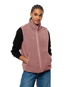 Kamizelki damskie - Jack Wolfskin Damska kamizelka HIGH Curl W polarowa kamizelka, Afterglow, S, Afterglow, S - miniaturka - grafika 1