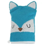 Okrycia kąpielowe dla dzieci - Ręcznik myjka dziecięcy 15x21 Baby 70 niebieski lisek 350g/m2 - miniaturka - grafika 1