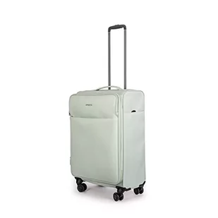 Stratic Light + walizka z miękką obudową, walizka podróżna na kółkach, bagaż podręczny, zamek TSA, 4 kółka, możliwość rozszerzenia, miętowy, 67 cm, M - Walizki - miniaturka - grafika 1