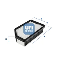 Filtry powietrza - Filtr powietrza UFI Filtry 30.627.00 - miniaturka - grafika 1