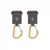 Akcesoria do wózków - Lassig Casual Label Uniwersalne zaczepy do wózka z karabińczykami anthracite 2 szt. - miniaturka - grafika 1