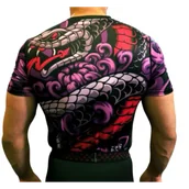 Kimona, stroje i obuwie - WarHouse Rashguard Krótki Rękaw "Viper" Black - miniaturka - grafika 1