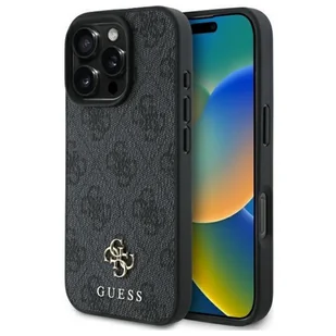 Etui GUESS 4G Small Classic MagSafe do Apple iPhone 16 Pro Czarny - Etui i futerały do telefonów - miniaturka - grafika 1