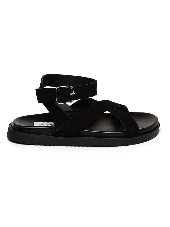 Steve Madden Skórzane sandały w kolorze czarnym