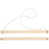 Dekoracje domu - Ekspozytor plakatów z drewna - A3 - Klasyczny - Ponadczasowy - Dekoracja ścienna - 2 uchwyty - miniaturka - grafika 1