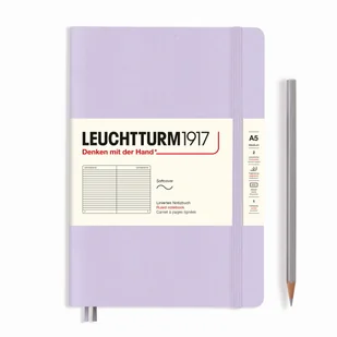Notatnik Leuchtturm1917 Medium A5, miękka oprawa, linie, lilac - Notesy i bloczki - miniaturka - grafika 1
