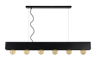 Lucide SURTUS Czarna 6xE27 Lampa wisząca 30474/06/30 30474/06/30 - Lampy sufitowe - miniaturka - grafika 1