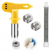 Pozostałe narzędzia pneumatyczne - DYSZA MALARSKA MODEL 517 AGREGAT PISTOLET MALARSKI 3X USZCZELKA FILTR - miniaturka - grafika 1