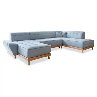 Jasnoniebieska rozkładana sofa w kształcie litery "U" Miuform Dazzling Daisy, prawostronna - Narożniki - miniaturka - grafika 1