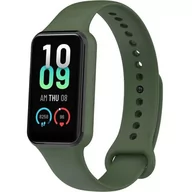 Akcesoria do smartwatchy - Zamienna silikonowa opaska pasek do Xiaomi Amazfit BAND 7 zielony - miniaturka - grafika 1