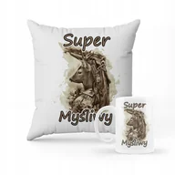 Gadżety dla niej i dla niego - ZESTAW PODUSZKA + KUBEK Prezent dla myśliwego + IMIĘ - miniaturka - grafika 1