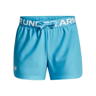 Spodnie i spodenki dla dziewczynek - Dziewczęce spodenki treningowe UNDER ARMOUR Play Up Solid Shorts - niebieskie - grafika 1