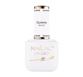 Lakiery hybrydowe - Nailac NAILAC Baza kauczukowa Gummy Base 7ml NAI000452 - miniaturka - grafika 1
