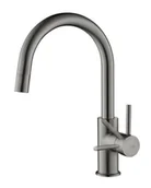 Baterie kuchenne - Blue Water Plaza Bateria kuchenna wysoka z wyciąganą wylewką grafit 5901730616828 - miniaturka - grafika 1