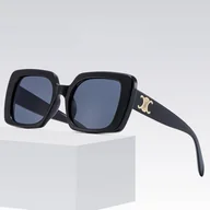 Okulary przeciwsłoneczne - Okulary przeciwsłoneczne z filtrem UV400 STL34 czarne + akcesoria - miniaturka - grafika 1