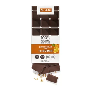 Beketo Keto Czekolada Z Mandarynką I Olejem Mct - 90 G - Zdrowa żywność - miniaturka - grafika 1