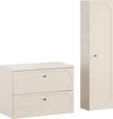 Meble łazienkowe - Zestaw meblowy 80cm z blatem i Szafką wysoką - miniaturka - grafika 1