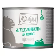Mokra karma dla kotów - MjAMjAM 6 x 200 g - Soczysty kurczak z brokułami - miniaturka - grafika 1