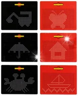 Zabawki kreatywne - TABLICA MAGNETYCZNA XXL MAGPAD DLA DZIECI EDUKACYJNA 714 KULEK + SZABLONY - miniaturka - grafika 1