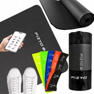 MATA DO ĆWICZEŃ YOGI JOGI FITNESS + GUMY 5 szt XXL - Maty do jogi - miniaturka - grafika 1