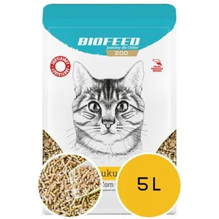 BIOFEED ZOO Żwirek dla kota BIOFEED ZOO Naturalny 5L - Żwirek dla kotów - miniaturka - grafika 1