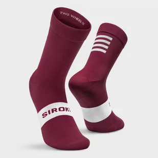 Skarpetki Kolarstwo SIROKO S1 Maroon Volata Bordowy Mężczyzna - Skarpetki kolarskie - miniaturka - grafika 1