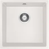 Zlewozmywaki - Deante Corda Zlewozmywak granitowy 1-komorowy podwieszany alabaster Deante ZQA A10A - miniaturka - grafika 1