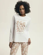 Piżamy damskie - Henderson Ladies Piżama Dextera 43689 Ecru S - miniaturka - grafika 1