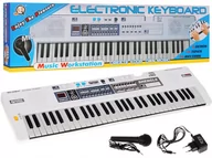 Instrumenty muzyczne dla dzieci - Pianinko Keyboard Radio Mikrofon 61K MQ008UF Usb - miniaturka - grafika 1