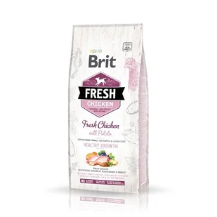 Brit Fresh Chicken & Potato Puppy Healthy Growth 12kg - Sucha karma dla psów - miniaturka - grafika 4