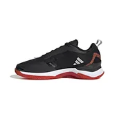 Trampki damskie - adidas Avacourt Clay, Trampki damskie, Core Black/Taupe Met./Better Scarlet, 37 1/3 EU, Core Black Taupe Met Better Scarlet, 37.5 EU - miniaturka - grafika 1