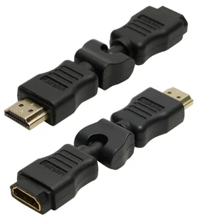 Adapter LogiLink HDMI AM/AF 270° Czarny (4260113576151) - Złącza, przejściówki, adaptery - miniaturka - grafika 1