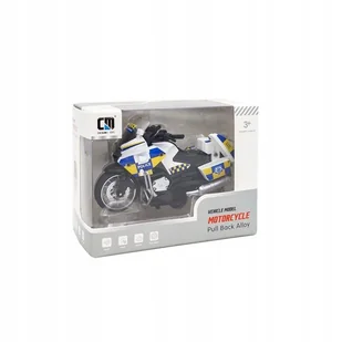 ND17_ZB-176378 Motocykl policyjny (swiatlo + dzwi - Zabawki zdalnie sterowane - miniaturka - grafika 1