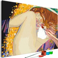 Malowanie po numerach - Obraz do samodzielnego malowania - Gustav Klimt: Danae (rozmiar 60x40) - miniaturka - grafika 1