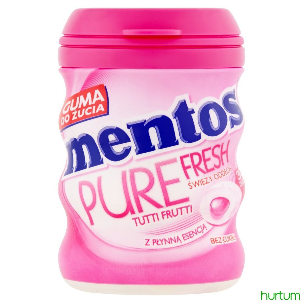 Mentos Pure Fresh Tutti Frutti Butelka 60g
