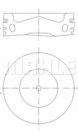 Silnik - akcesoria - Tłok Mahle 028 PI 00158 001 - miniaturka - grafika 1