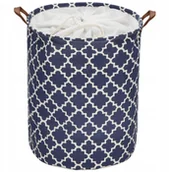 Pojemniki na zabawki - Žaislų ir drabužių laikymo krepšys Springos HA0137, 63 L, su rankenomis, tamsiai mėlynas - miniaturka - grafika 1