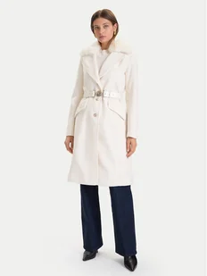 Guess Płaszcz przejściowy W5BL25 W2672 Écru Regular Fit - Płaszcze damskie - miniaturka - grafika 1