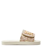 Buty dla dziewczynek - MICHAEL KORS KIDS Klapki MK100946 Beżowy - miniaturka - grafika 1