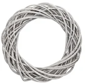 Dekoracje domu - Wianek Wiklinowy Szary 30cm Wiklina Gruby - miniaturka - grafika 1