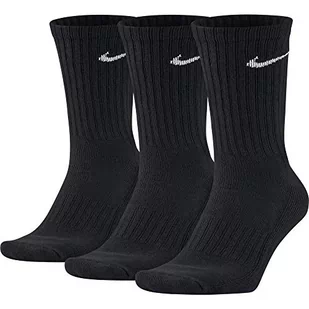 Nike męskie Value bawełniane skarpety Crew Czarny 3-5 - Skarpetki damskie - miniaturka - grafika 1
