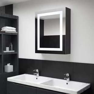 Lumarko Szafka łazienkowa z lustrem i LED, 50x13x70 cm - Szafki łazienkowe - miniaturka - grafika 1